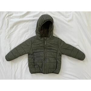 Cat & Jack boys 2T forest green light puffer jacket